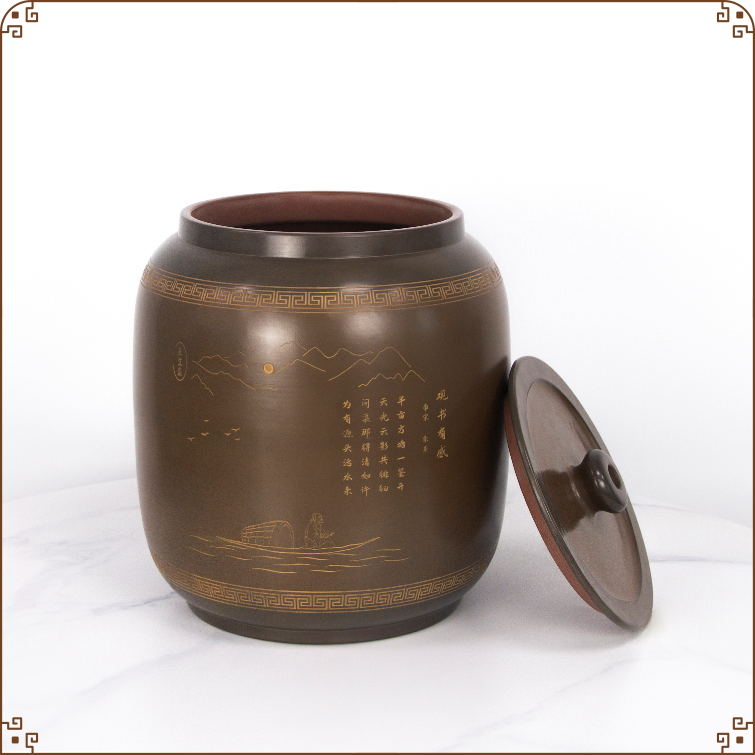 【康宜盛】生态功能小养水缸抽水款-渐变色（13L）